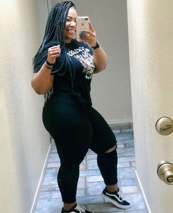 Thick curvy black girl, outfit ideas with leggings | Tights, leggings ...