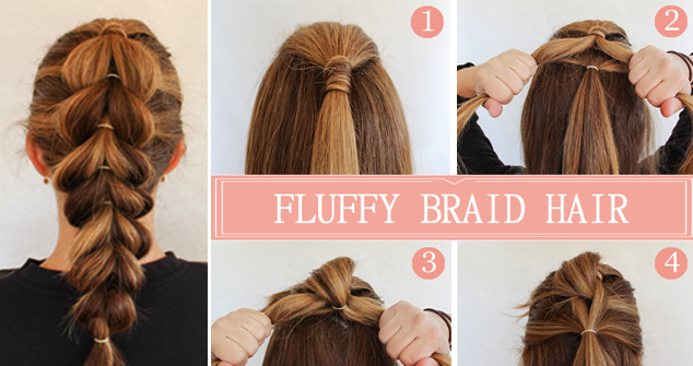 Learn How to Make Fluffy Braid Hairstyle - Step By Step 