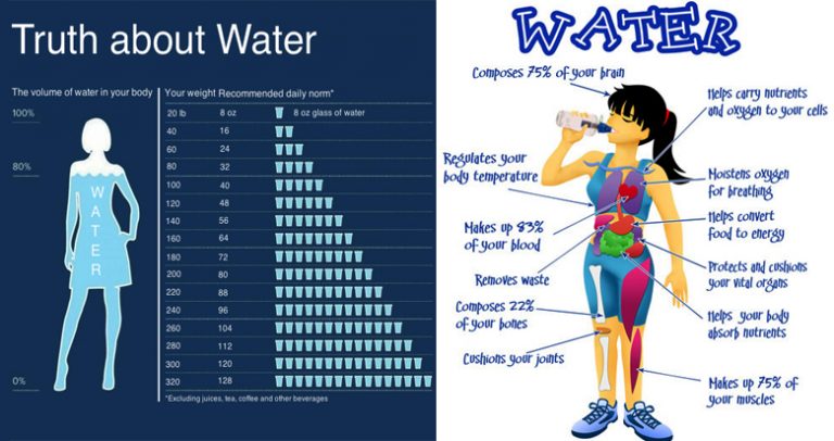 Did You Know How Much Water You Should Drink According To Your Weight Gymbuddy Now 1348