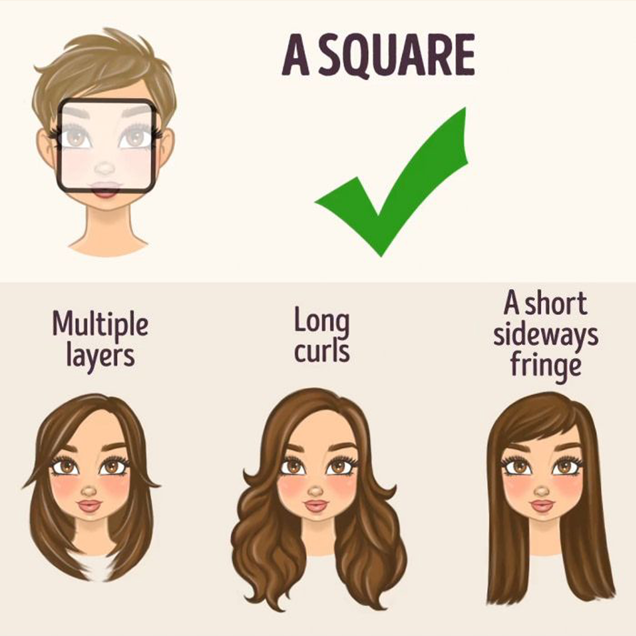 haircuts for different face shapes