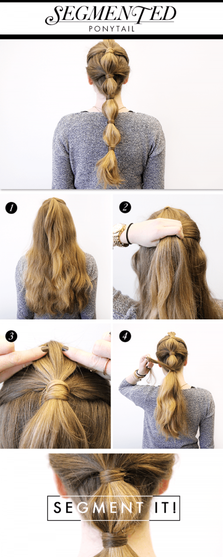 10 Easy & Creative Ways To Wear A Ponytail – Step By Step Tutorial ...