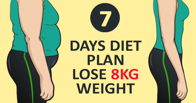 The Ultimate 7 Days Diet To Lose 8Kg Weight Naturally At Home!