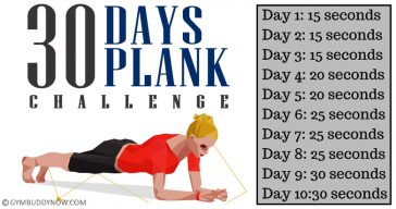 Try The 30 Day Plank Challenge For Beginners – Plank Workout | Gymbuddy Now